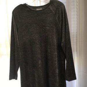 Pure Jill Grey Velvet Dress Size Medium